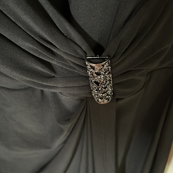 Beautiful Chaps by Ralph Lauren faux wrap dress with embellishment. - Picture 3 of 4